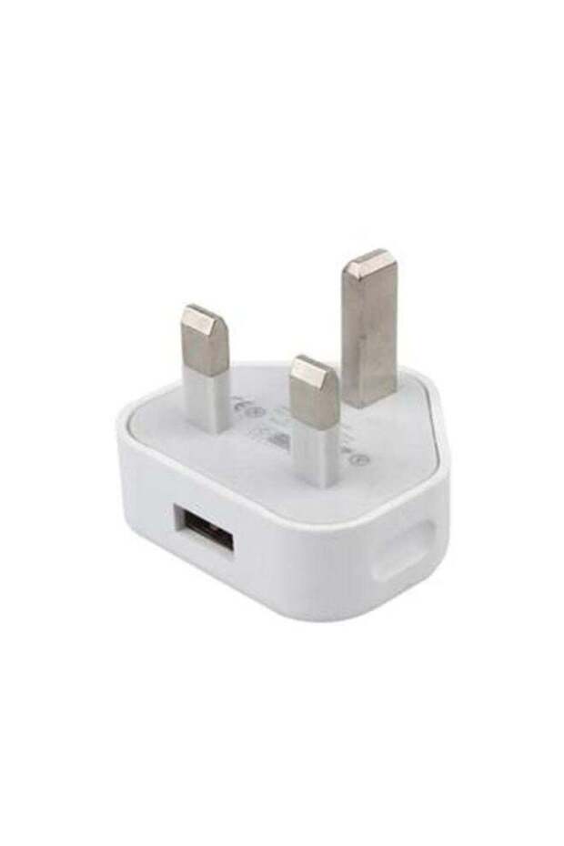 محول شحن USB للحائط باللون الأبيض - 1