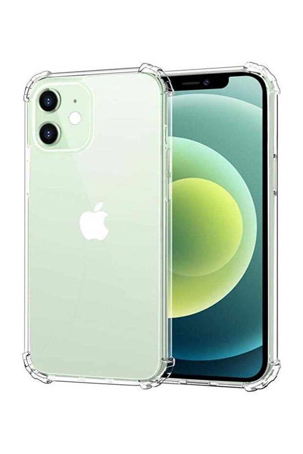 غطاء شفاف مع مصد لهاتف iPhone 12 Mini - شفاف