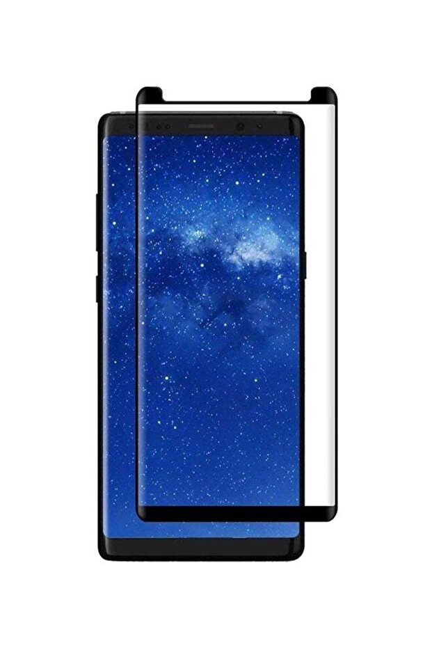 واقي شاشة رباعي الأبعاد لهاتف سامسونج جالاكسي نوت 8 أسود/شفاف - 1