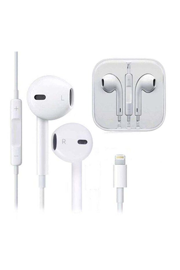 Wired In-Ear Earphones With Mic For Apple iPhone White