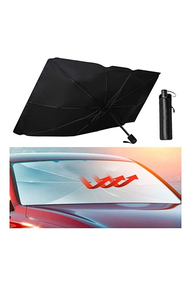 مظلة شمسية قابلة للطي للزجاج الأمامي للسيارة - 1
