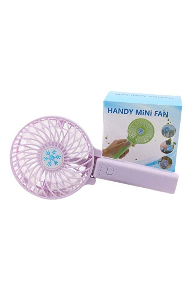 Mini Foldable Three Mode Fan Purple - 1