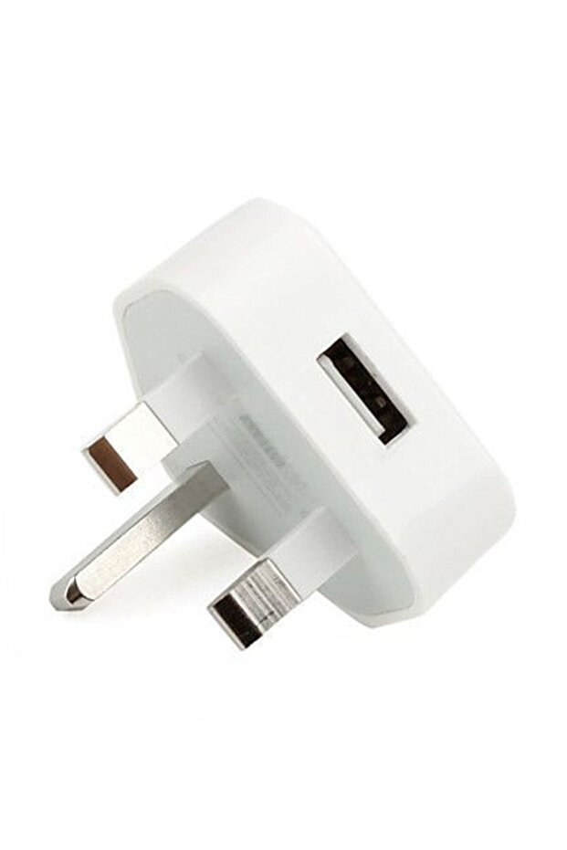قابس محول USB لأجهزة Apple iPhone 4/5/iPad/iPod Touch باللون الأبيض - 1
