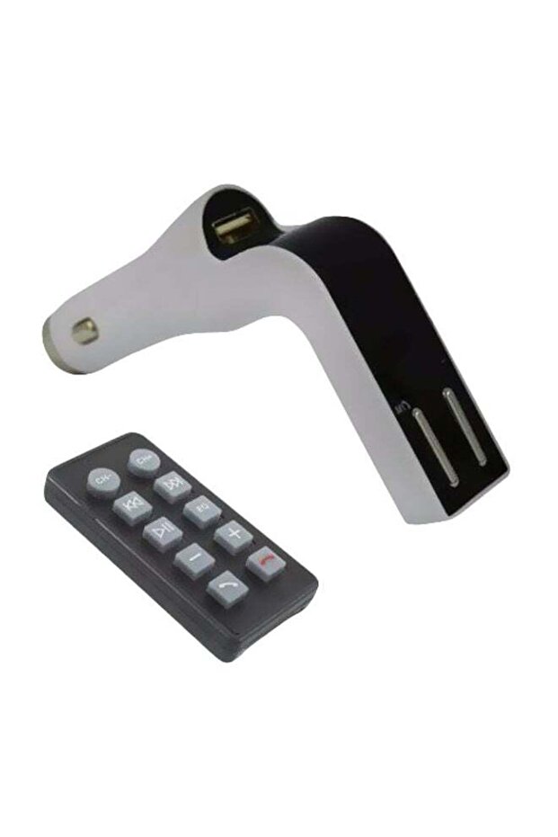 جهاز إرسال FM لاسلكي للسيارة بتقنية البلوتوث متعدد الألوان - 1