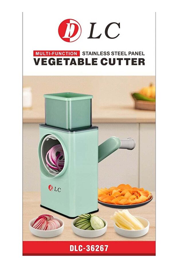 قطاعة خضار دوارة متعددة الوظائف ومبشرة، متعددة الألوان - 1