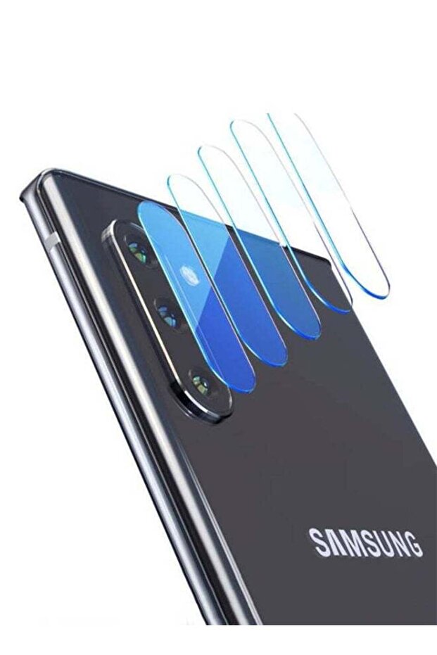 واقي شاشة زجاجي مقوى لعدسة الكاميرا لهاتف سامسونج جالاكسي نوت 10 شفاف - 1