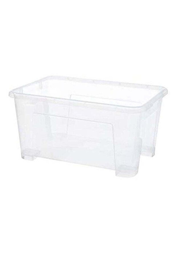 صندوق تخزين متعدد الأغراض شفاف 56 × 39 × 28 سم - 1
