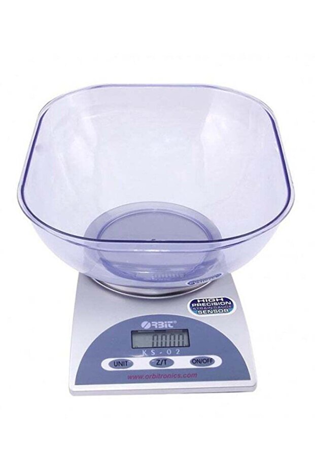 Electronic Kitchen Scale Silver/Black/Clear - 1