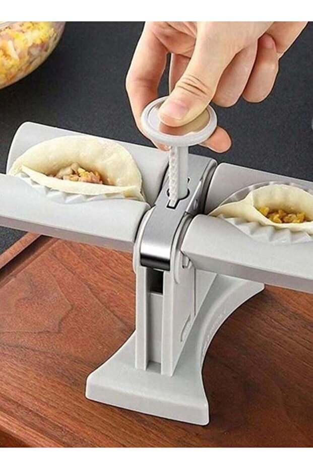 Double Head Automatic Mold Stainless Steel Dumpling Maker Dumpling Bread Maker Machine - 1