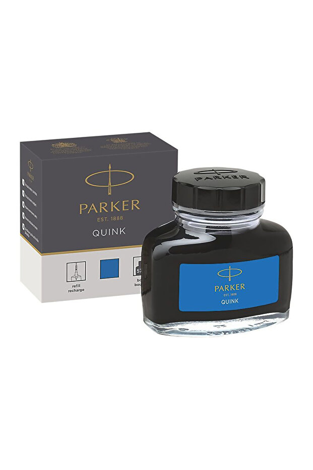 زجاجة حبر - زرقاء - 1