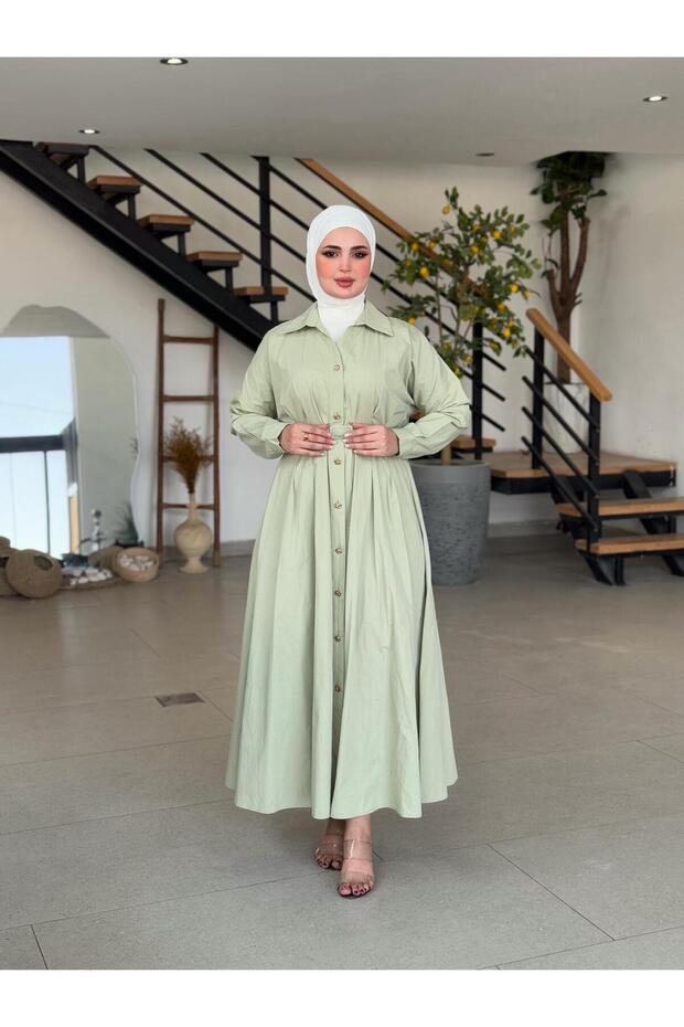 POPLİN ELBİSE - 1