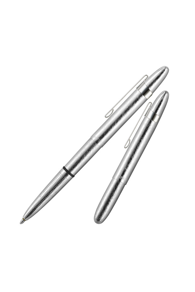 Fisher Bullet Brushed Chrome Ball Pen with Clip