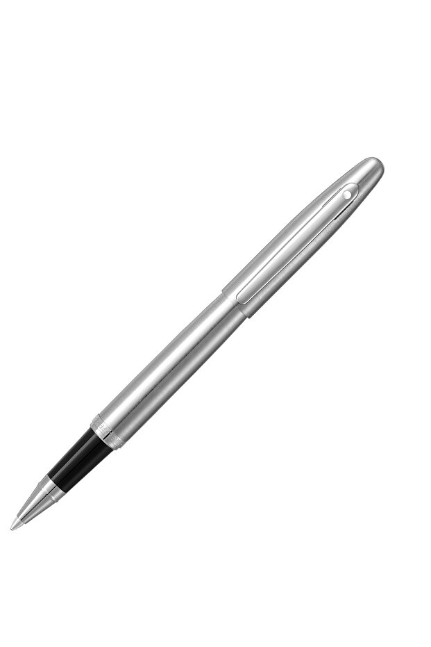 VFM Brushed Chrome - Chrome Trim Roller Ball Pen