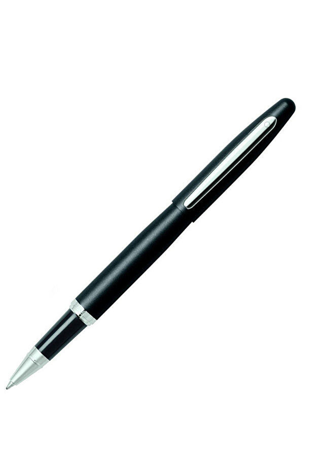 VFM Black Chrome Trim Roller Ball Pen