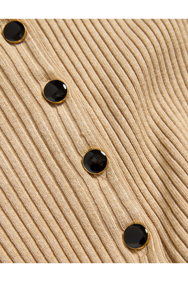 Soft Touch Yaka Detaylı Triko Üst - 5