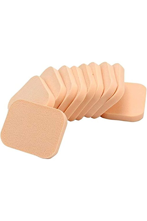 Other Soft Sponge for Makeup, 10 Pieces, Rectangular, Silicone