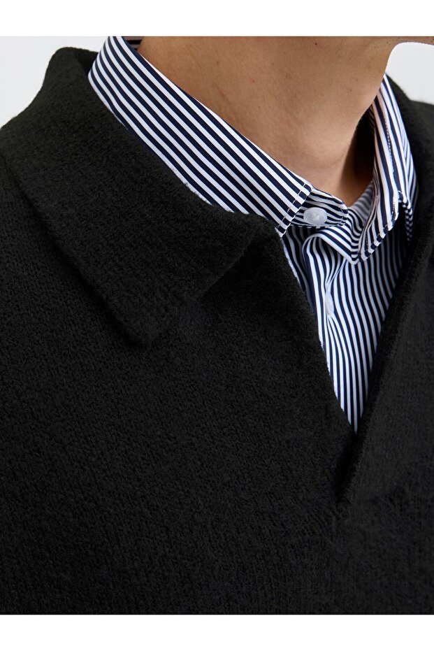 Strickpullover Einfarbig Strickpullover - 6