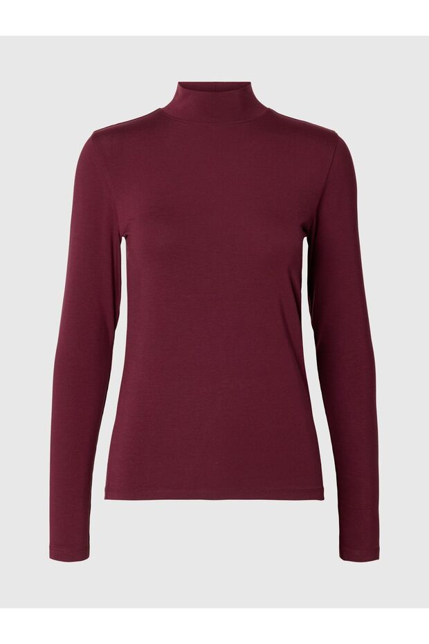 Oberteil mit langen Ärmeln Basic High Neck - 2