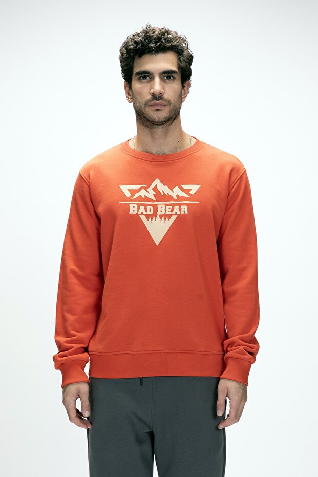 سويت شيرت مطبوع للرجال من Mountain Cinnamon Crewneck