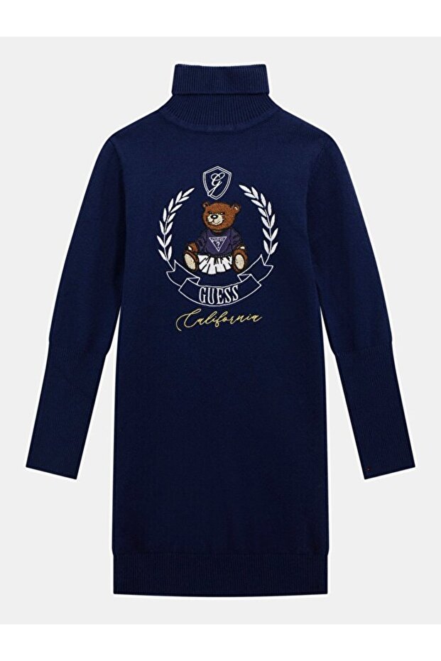 Basic Kız Çocuk Triko Elbise - 1