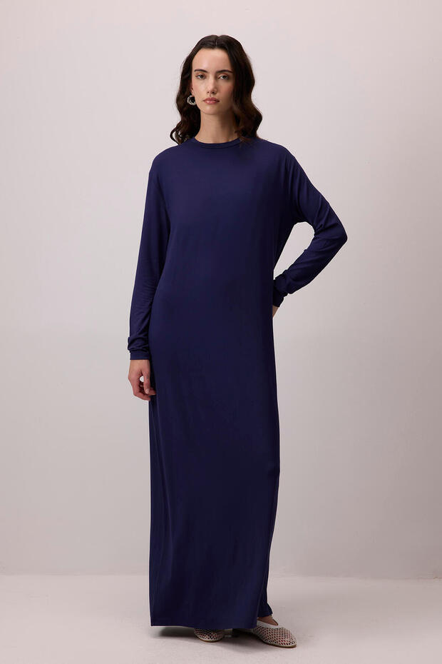 BASIC VİSKON ELBİSE - 3