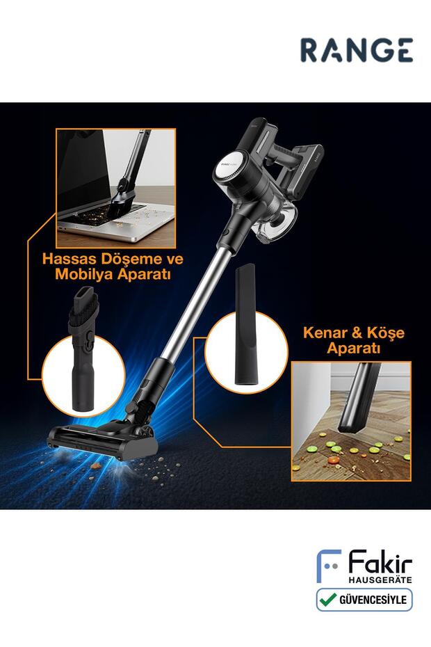 Range Shiny Kablosuz Dikey Şarjlı Süpürge - 5