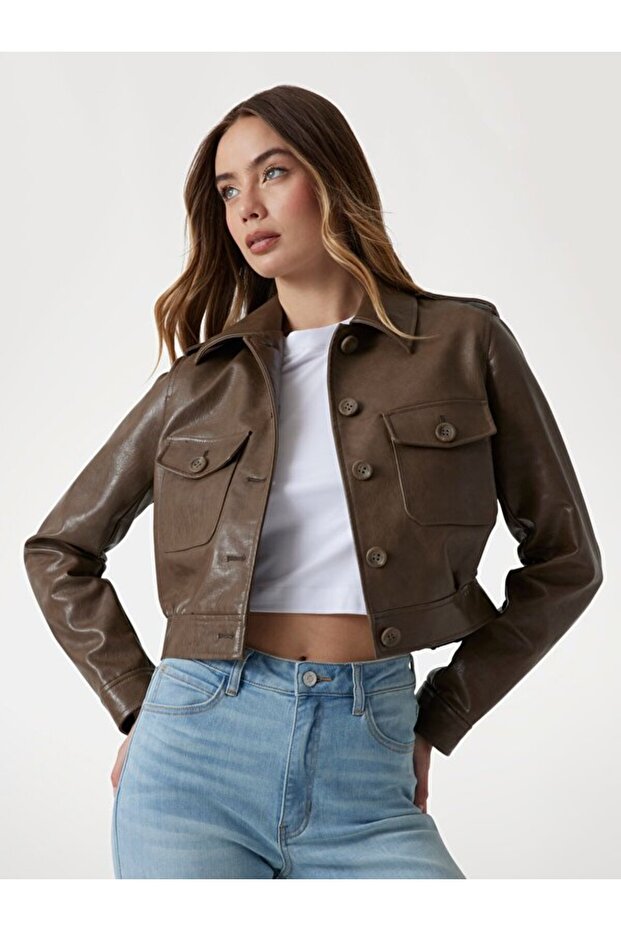 Dora Kadın Biker Ceket - 1