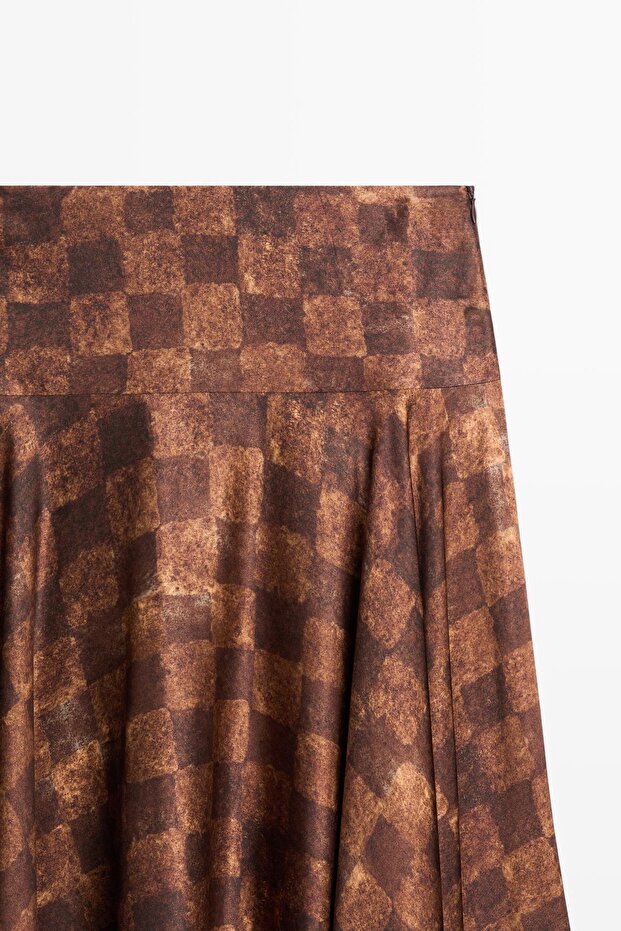 Kareli midi etek - 6