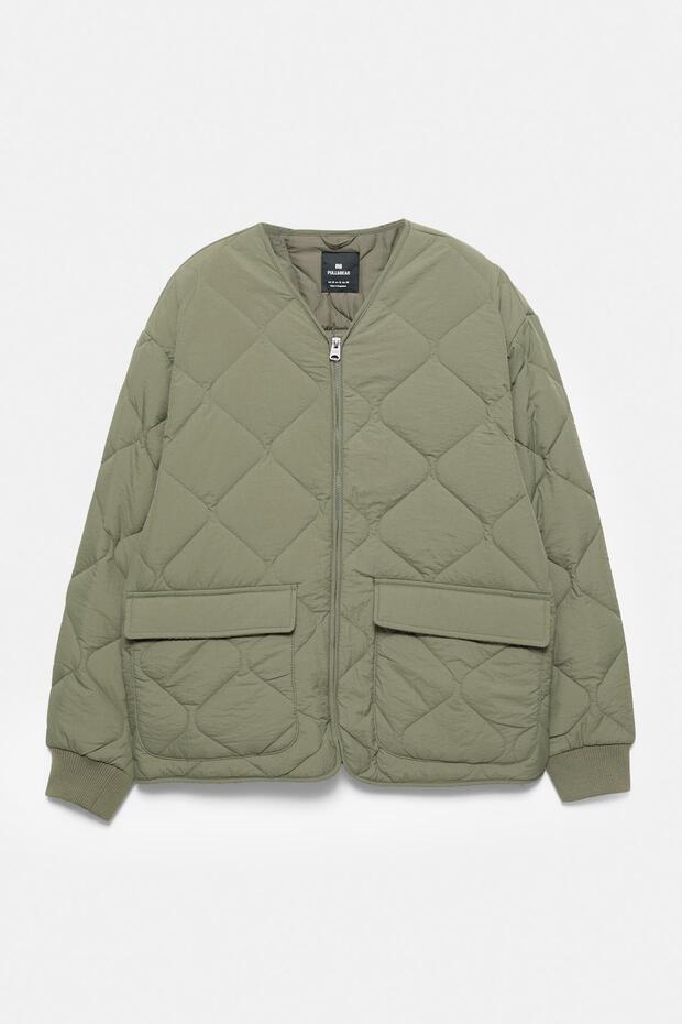 Hafif cepli kapitone ceket - 6