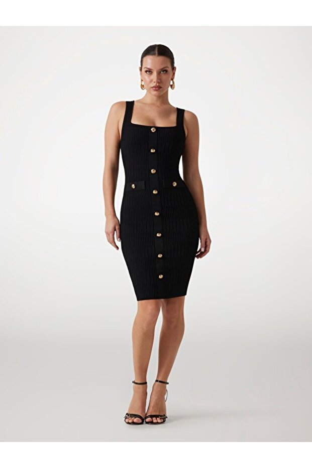 Janet Kadın Triko Elbise - 2