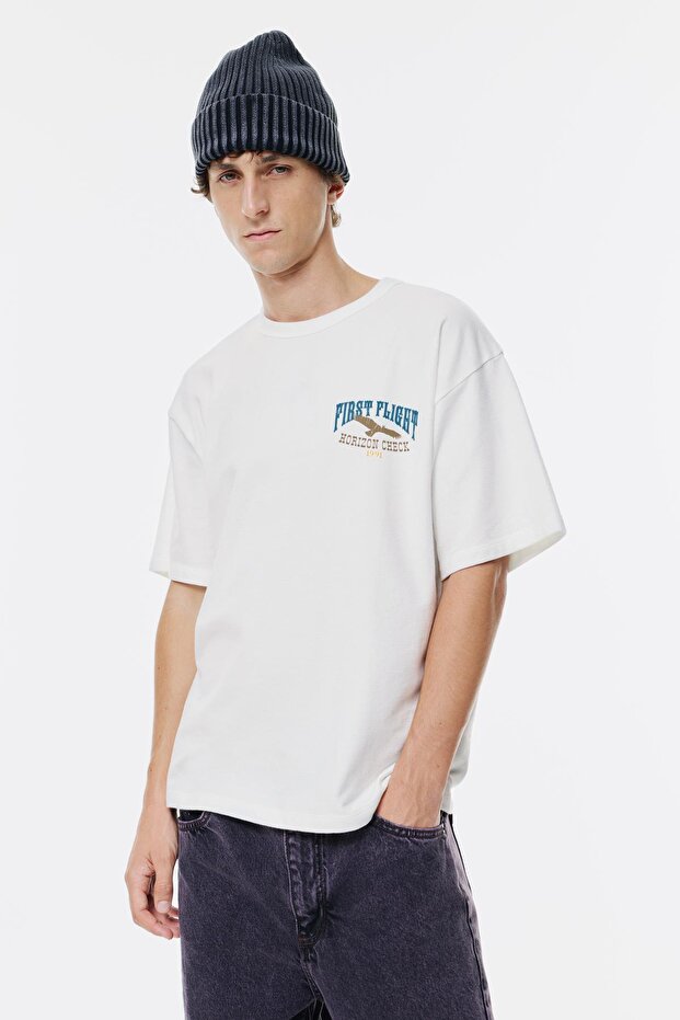 Çöl grafikli t-shirt - 2