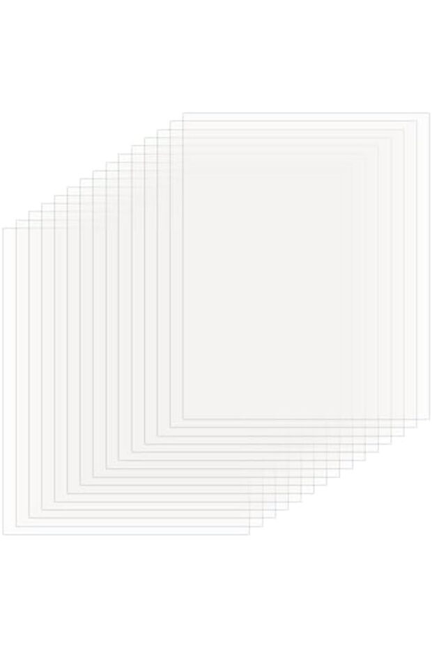 مجموعة من 15 لوح أكريليك شفاف، مقاس 20×25 سم، سماكة 0.5 مم