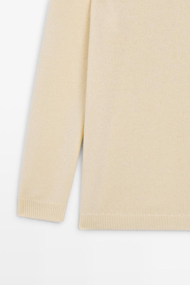 V yaka oversize triko kazak - 7