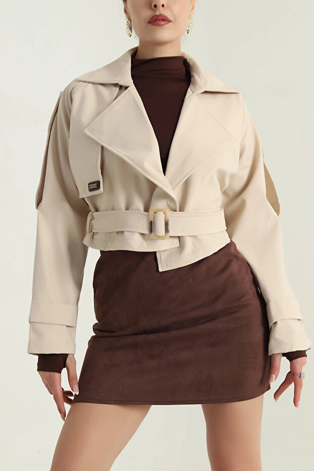 Kadın Düğmeli Soft Mont - 3