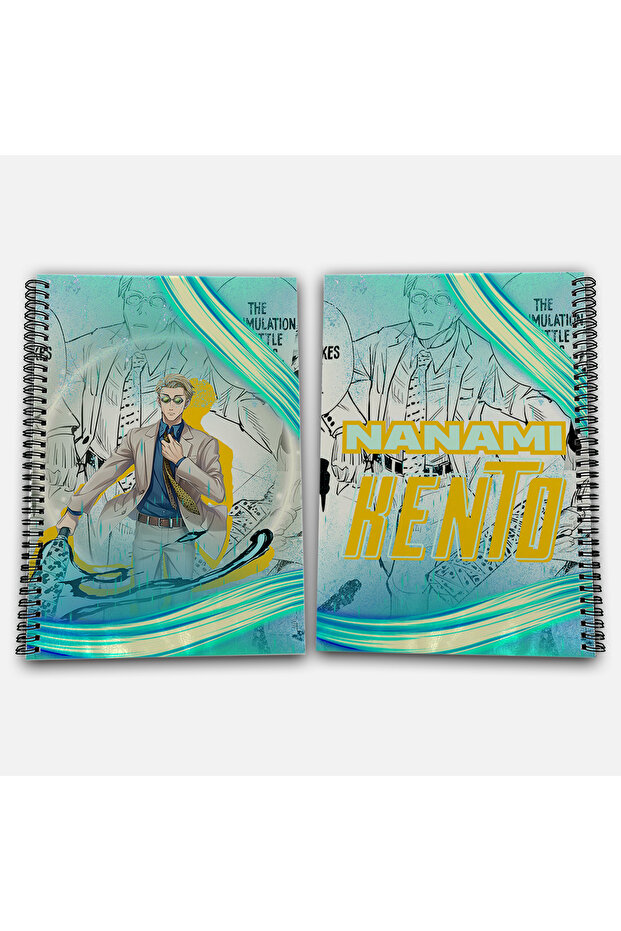 Jujutsu Kaisen Nanami Kento Checkered A4 School Notebook 72 Sheets Model 1 - 1