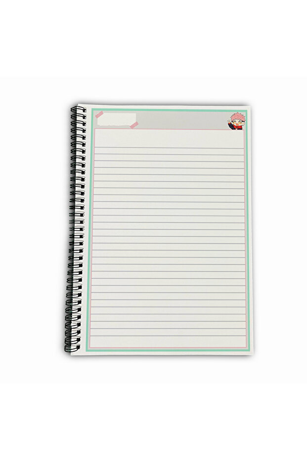 Jujutsu Kaisen Itadori Yuji Striped A4 School Notebook 72 Sheets Model 1 - 5