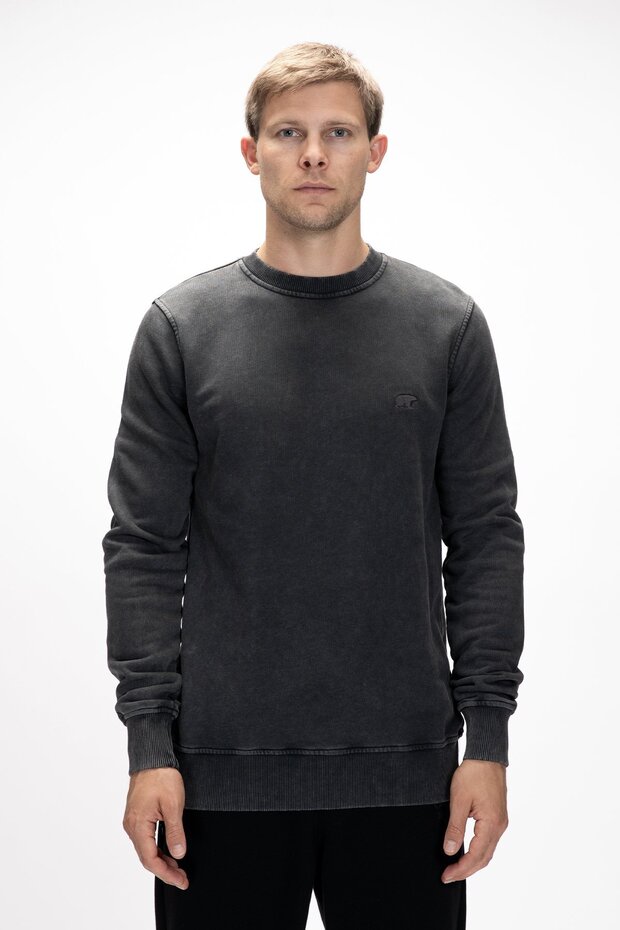 Men's Black Sweatshirt Dab Crewneck