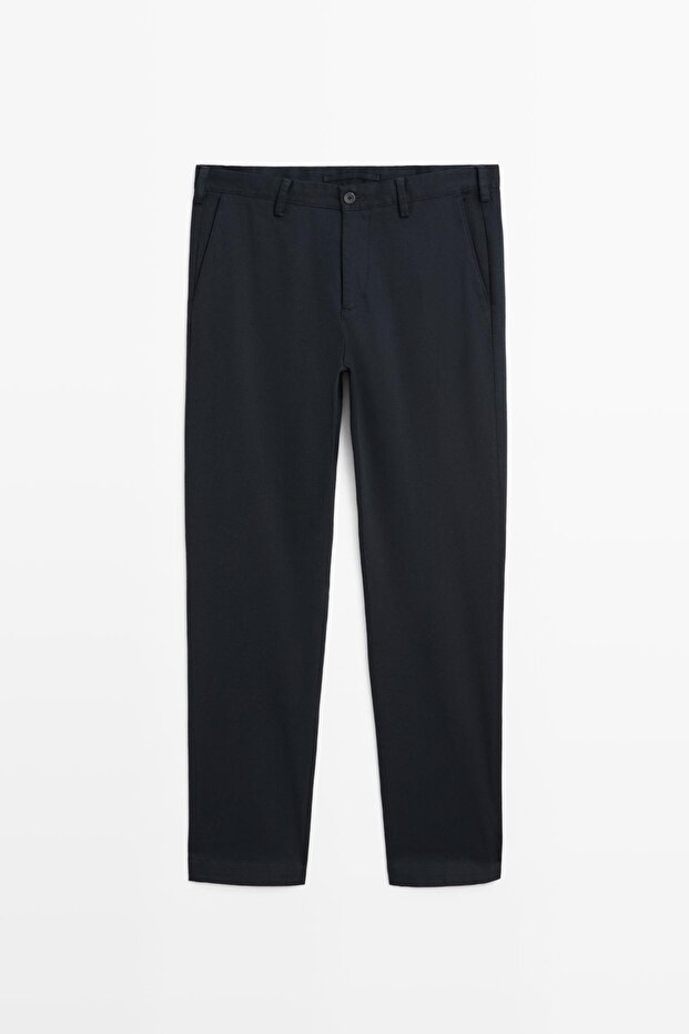 Slim fit structure trousers - 5