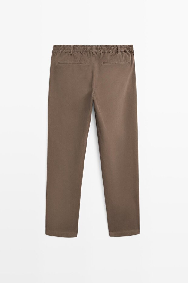 Pamuk karışımlı jogger fit pantolon - 8