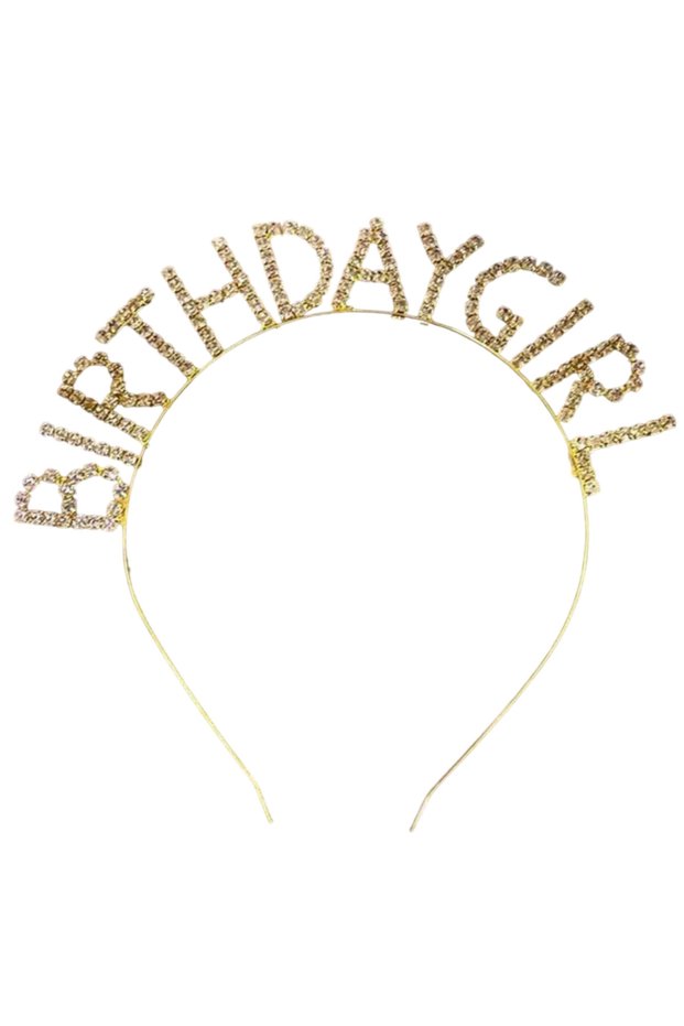 Birthdaygirl Crystal Rhinestone Birthday Party Crown Party Accessory Birthday Girl Party Crown