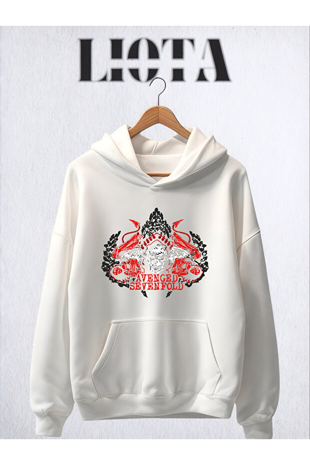 Avenged Sevenfold Printed Oversize Cotton 3 Thread Sweatshirt