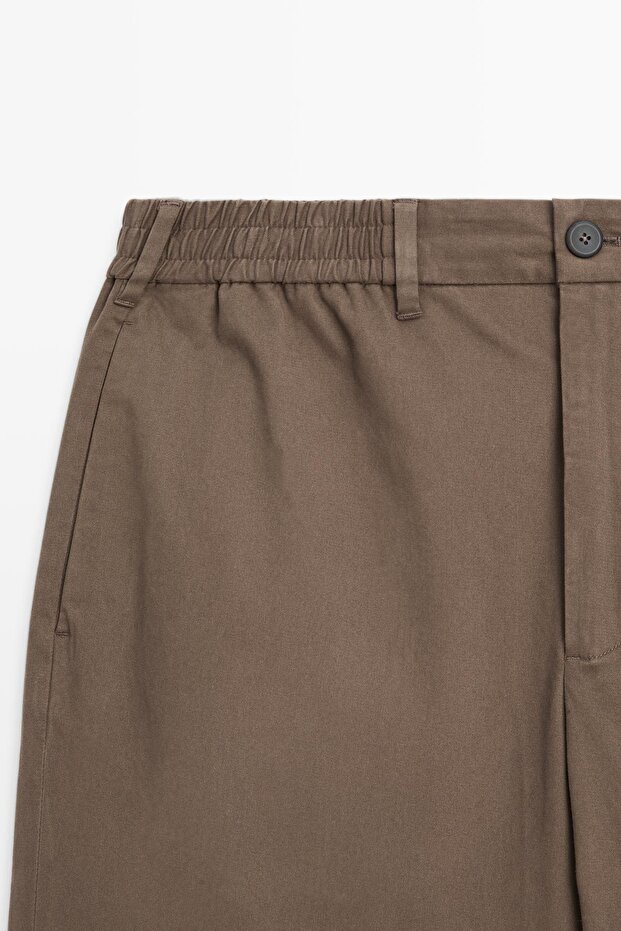 Pamuk karışımlı jogger fit pantolon - 6