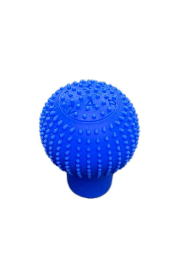 Gear Shift Knob Cover Silicone Round Blue Auto Gear Accessories