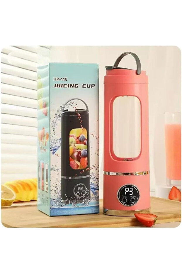 3'ü 1 Arada Taşınabilir Blender, Meyve Sıkacağı ve Mikser, Smoothie Blender - 3