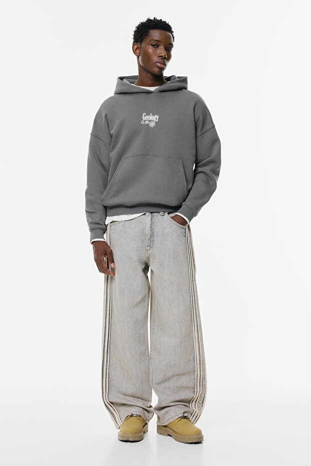 Mineralli grafikli kapüşonlu sweatshirt - 2