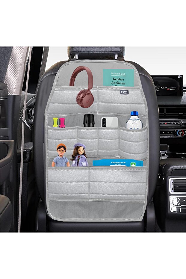 Ecolux Series Taytüyü Car Auto Seat Back Storage Organizer In-Car Organizer Gray