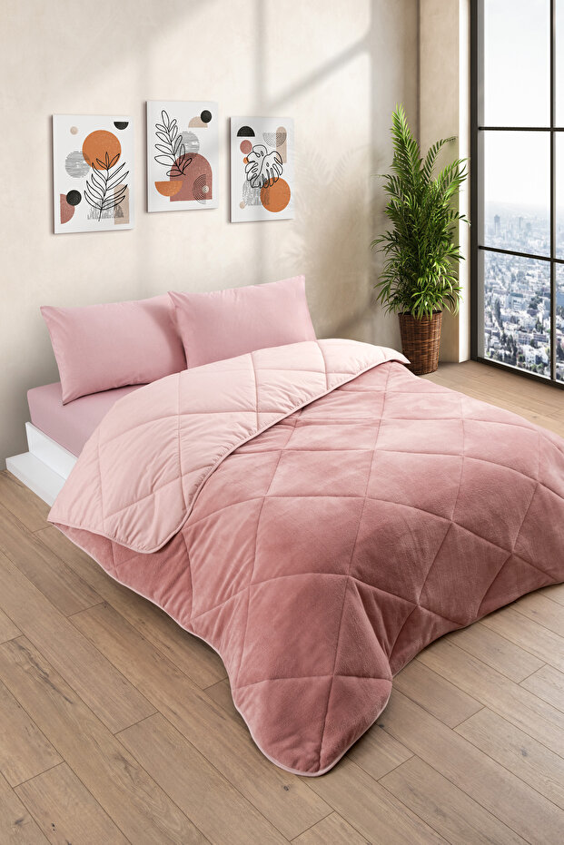 Single Wellsoft Quilt Sleeping Set - Single Sleeping Set with Elastic Sheets and Pillowcases - 3