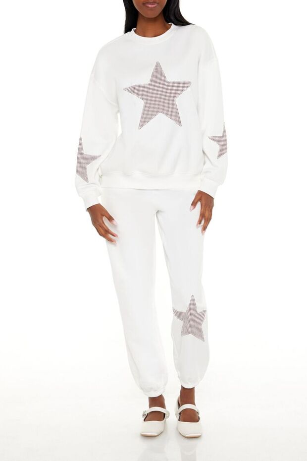 Yıldız Patchwork Detaylı Sweatshirt - 8