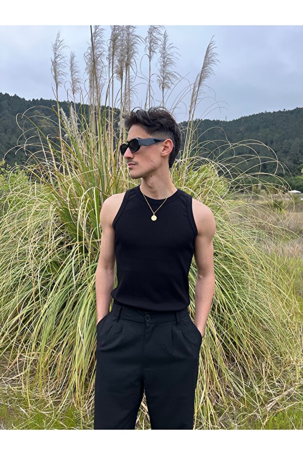 Premium Fitilli Erkek Atlet Tank Top – Basic Total Atlet - 3