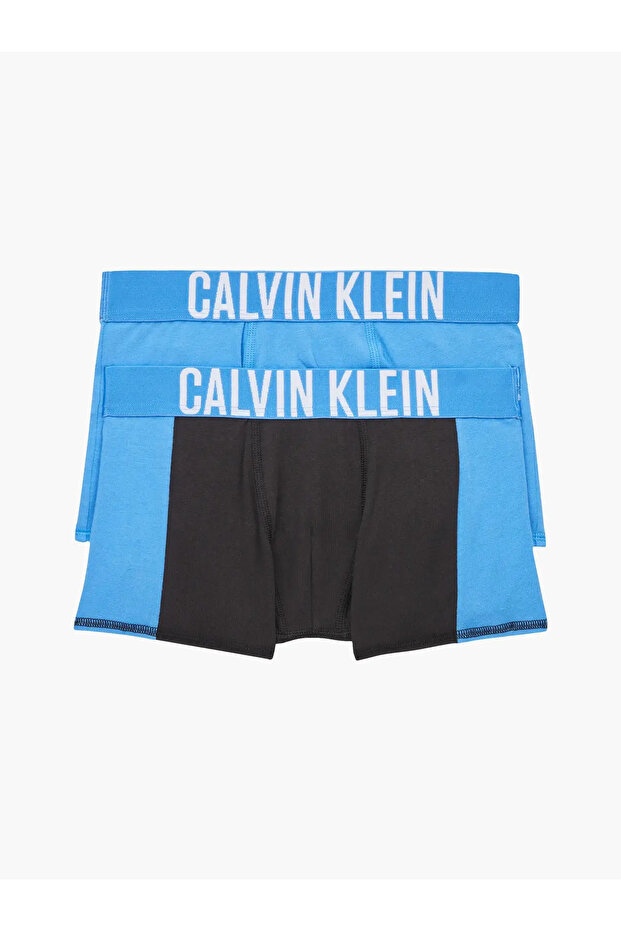 2PK TRUNK Erkek Mavi Boxer Set - 4